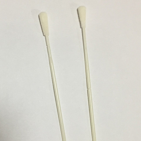 Buy cheap 3.5cm Break Point Throat Swab Stick , Nylon Flocked Nasopharyngeal Swab from wholesalers