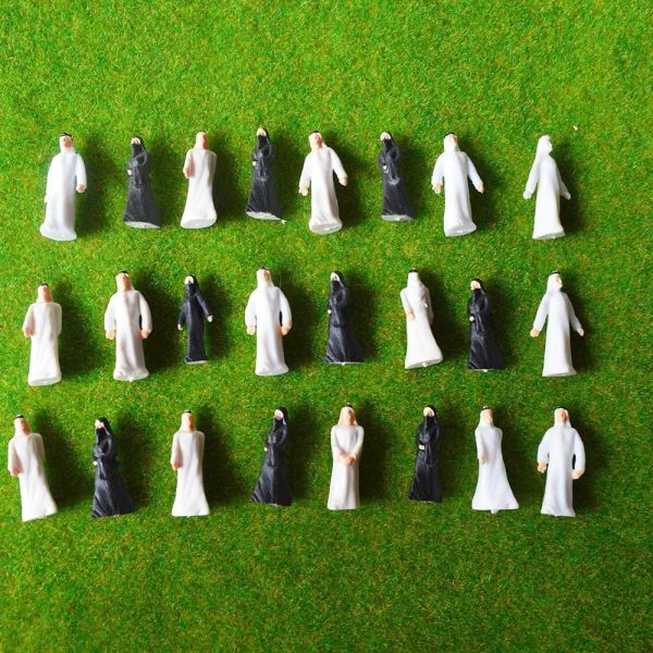Buy cheap 1:200 scale architecture model arab black and white figures 0.9cm for Architecture train layout from wholesalers
