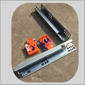 Galvanized full extension single extension undermount mental soft closing drawer
