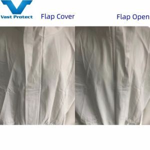 Buy cheap Hydroponic Distinctive Feature CE Disposable White Fluid Resistant Protective Coverall from wholesalers