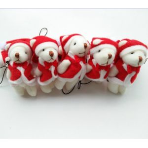Buy cheap Mini Christmas Knuckle Bear 6cm Plush Toy Teddy Bear Doll Pendant with 6*3*2cm Size from wholesalers