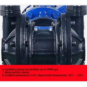 Buy cheap PVDF Plastic Electrically Operated Diaphragm Pump With 4.8mm Particle from wholesalers