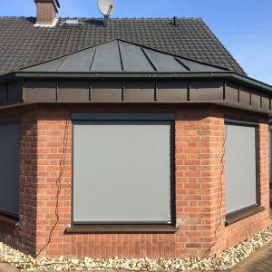 Waterproof Radiant Energy Zip Track Blinds Remote Control