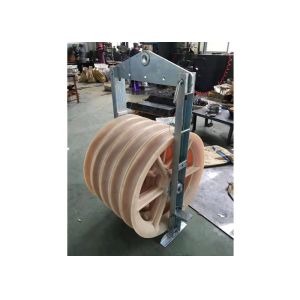 BV 916mm Wheels Sheaves Bundled Cable Pulling Pulley Stringing Block