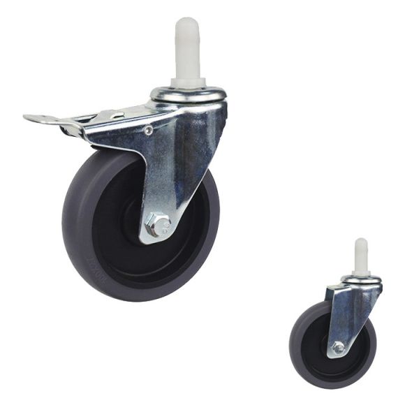 Buy cheap TPR Square Expanding Stem Caster , 4 Inch Lockable Trolley Wheels from wholesalers