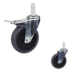 Buy cheap TPR Square Expanding Stem Caster , 4 Inch Lockable Trolley Wheels from wholesalers