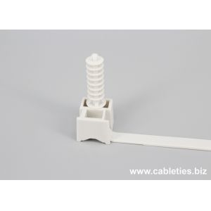 Buy cheap DEMOELE Saddle mounting cable ties with plastic screw from wholesalers