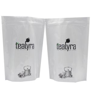 Buy cheap Two Colors Coffee Packaging Pouch Aluminum Foil Flat Bottom With Valve And Zipper from wholesalers