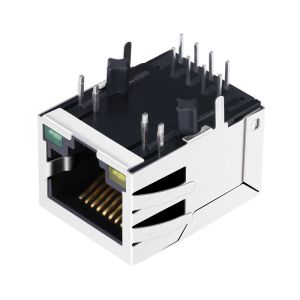 MIC24011-0101T-LF3 Connector Rj45 With Magnetics Transformer 10/100 Base-T