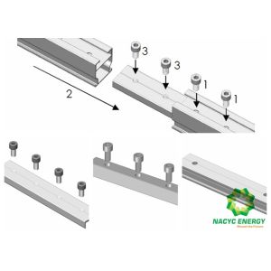 Flat Roof Ballasted Solar Mounting Systems Lightweight PV Mounting Brackets