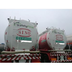 Buy cheap 50M3 Second Hand Semi Trailers Cement Bulker 11800x2500x3990mm Dimension from wholesalers