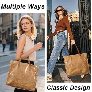 Buy cheap Sustainable Recyclable Tote Bag For Women, TPU Waterproof And Tyvek Paper Material Casual Shoulder Bag Handbag For Work, Travel, Gym from wholesalers