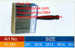 Buy cheap Natural bristle Chinese bristle synthetic mix shed fence ceiling wall paint brush wood plastic handle 5 inch WB-021 from wholesalers