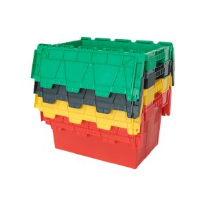 Buy cheap Transportation Packaging Solution Stackable Plastic Moving Crate with Customized Logo from wholesalers