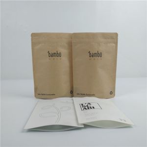 Eco Friendly Compostable Kraft Paper Bag Custom Printing Biodegradable Paper