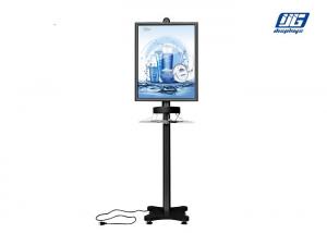Buy cheap Black Painted Commercial Phone Charging Station Single Sided Display Floor Stand from wholesalers