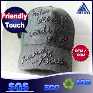 Buy cheap Dark Grey 100% Cotton Unisex Baseball Caps Sweatband 3D Raised Emebroidered Logo product