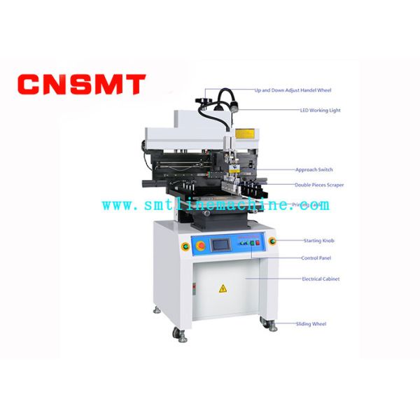 Durable SMT Line Machine CNSMT-S398 High Precise Semi - Auto PCB Printing