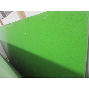 Buy cheap Sparkle Galaxy Green Stone Slab , Custom Size Artificial Natural Quartz Slab from wholesalers