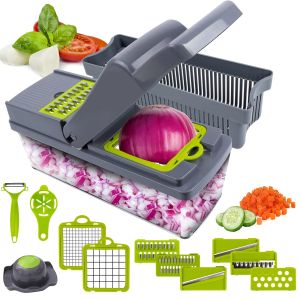 Buy cheap 14 In 1 Multifunctional Vegetable Chopper With 8 Stainless Steel Blade from wholesalers
