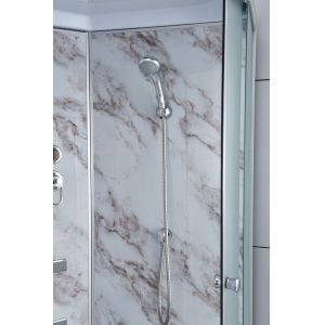 Buy cheap Bathroom White Quadrant Shower Enclosure Aluminum Frame from wholesalers