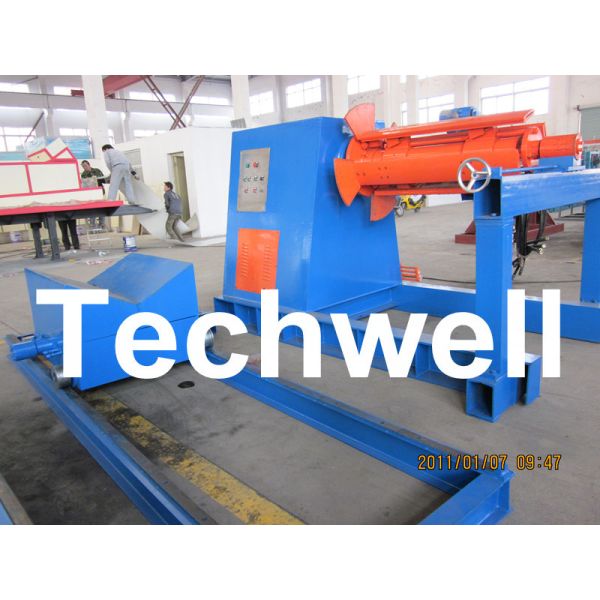 Buy cheap Active Uncoiling / 10 Ton Hydraulic Decoiler Curving Machine With Coil Car TW-DECOILER from wholesalers
