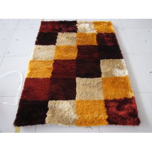 Buy cheap Boxes Design Polyester Silk Plush Shaggy rug from wholesalers