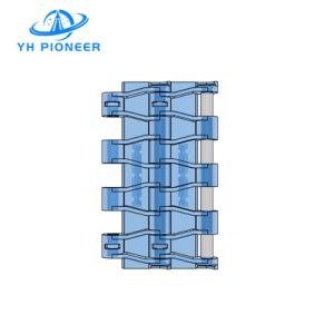Easy to Clean Modular Belt with Flights for Sanitary Conveying in Food and