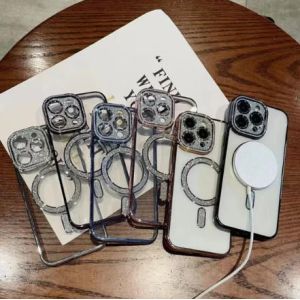 Buy cheap Magnetic Electroplated iPhone Case with Magsafe and Shock Absorption from wholesalers
