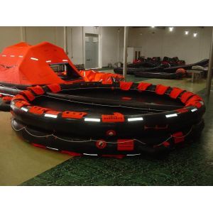 Buy cheap Both sides of acanopied reversible inflatable life raft for sales CCS/EC approved from wholesalers