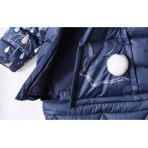 Buy cheap Bilemi Baby Rabbit DarkBlue Patchwork Soft Solid Warmest Parka Windbreaker Zip Outerwear Christmas Target Infant Snowsui from wholesalers