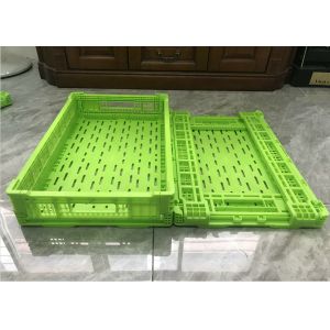 China Polyethylene Fruit And Vegetable Plastic Crates For Shipping Color Custom on sale