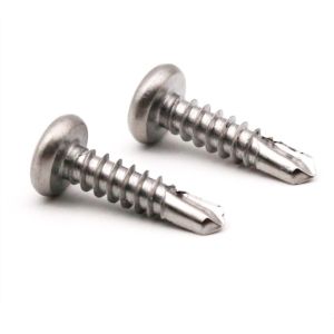 Buy cheap SS Self-Drilling Screw, Pan Head, Square Drive, #2 Drill Point, #10-16 Thread Size ,3/4 Length from wholesalers