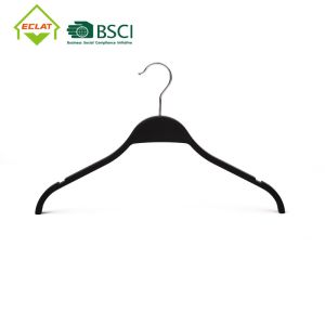 China CA65 Chrome Plastic Coated Metal Hangers With Steel Swivel Stackable on sale