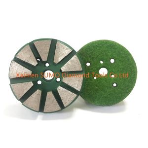Buy cheap 3 inch 10 double arc Segments Velcro Backed concrete grinding disc for Stonekor concrete grinder from wholesalers