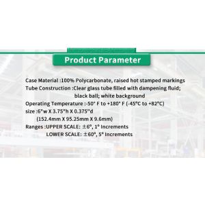 Industrial Grade 2056Y Rieker Glass Tube Inclinometer with 60 Degree Precision