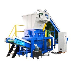 Double Shaft Shredder Machine Suitable For Scrap Aluminum Cans With PLC Control