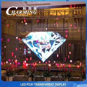 Buy cheap Crashproof See Through LED Screen , Aluminum Transparent LED Storefront from wholesalers