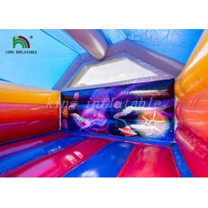 Buy cheap Fantastic Universe Trip Commercial Bounce Houses With Rocket Slide CE UL from wholesalers