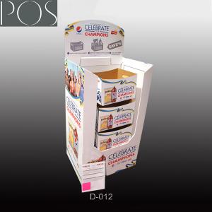 China Food packing corrugated dumpbin unit display stand on sale