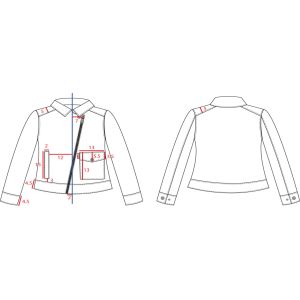 Buy cheap Womens Dark Brown PU Leather Jacket With Plastic Zip Through S M L XL LEDO1727 from wholesalers