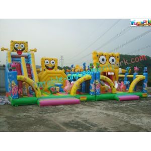 Buy cheap Spongebob Giant Inflatable Amusement Park , Inflatable Big Funcity Games from wholesalers