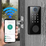 Buy cheap Fingerprint Deadbolt Door Lock High Security Biometric Password Unlock Smartphone Remote Control Access from wholesalers