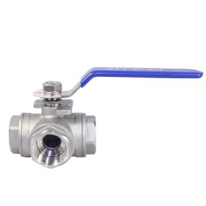 Buy cheap Household Usage Stainless Steel Tee Type Three Way Ball Valve with Threaded Connectio from wholesalers