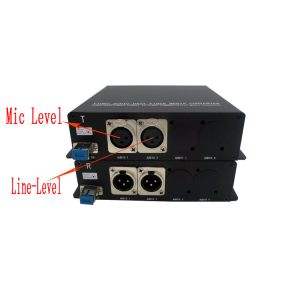 Buy cheap 1 channel Micphone audio with 1 channels Banlanced line-level audio over fiber converter from wholesalers