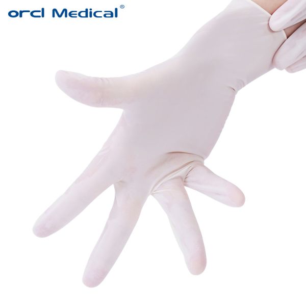 Quality Disposable Sterilized Rubber Surgical Gloves , Safety Latex Examination Gloves for sale