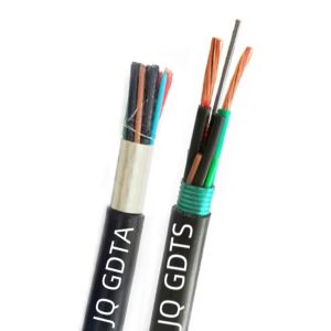 48 Core Armored Photoelectric Hybrid Fiber Optic Cable GDTA GDTS With 2x2mm