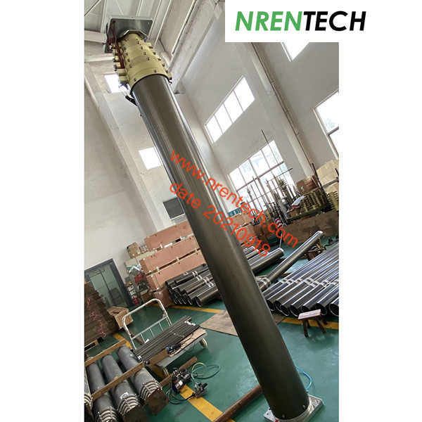Quality 15m mobile pneumatic telescopic mast 350kg payloads for mobile telecom cell tower for sale