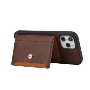MN-1750 Luxury Rear Phone Case with Card Sleeve Elevate Your iPhone15 Pro Max
