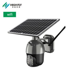 HD 1080P Mini Outdoor PTZ IP Speed Dome Solar Camera Wifi Cctv Camera Wireless